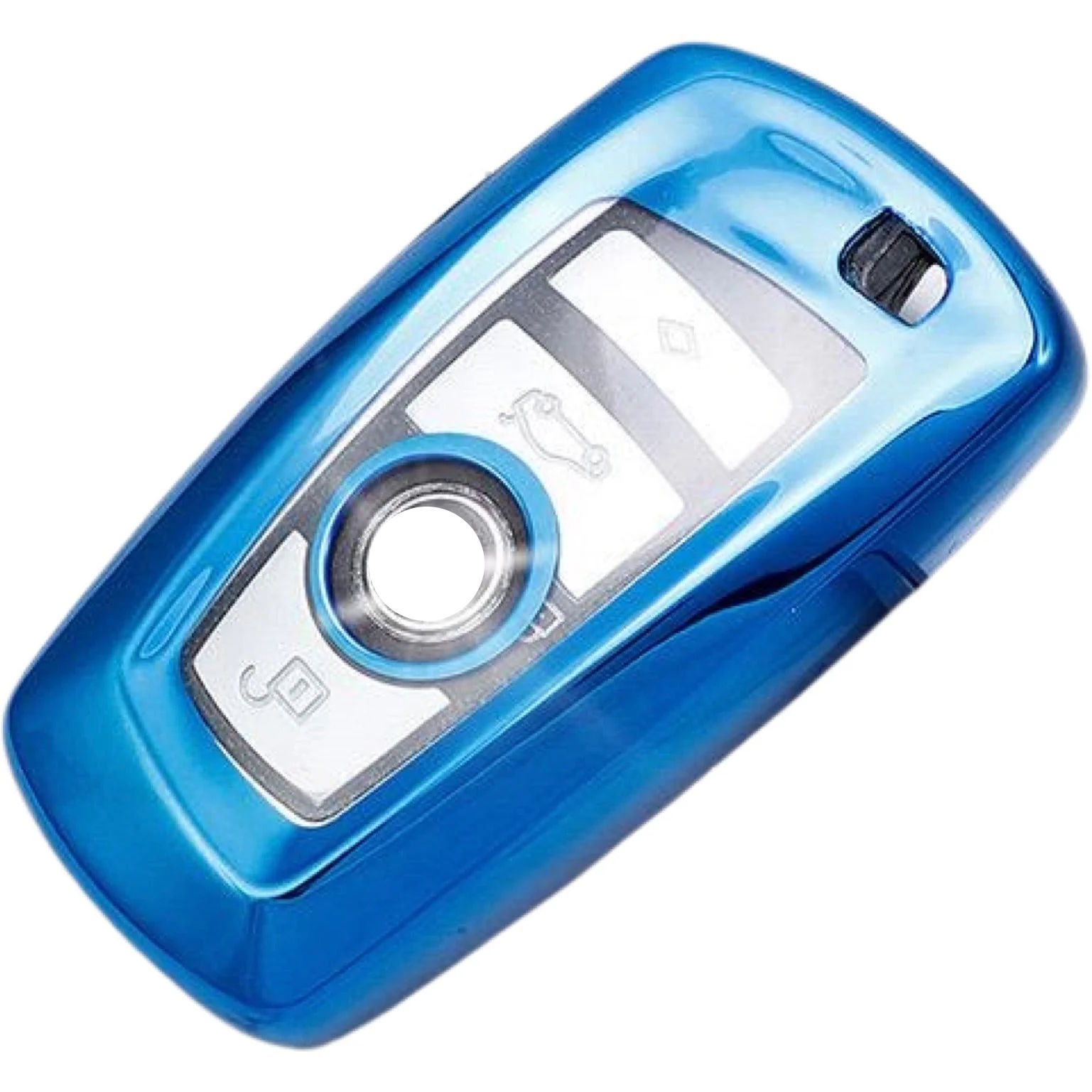 Husa Cheie Smartkey BMW 3/4 Butoane Albastra TPU+PC BMW Seria F 1 Husa Cheie Smartkey BMW 3/4 Butoane Albastra TPU+PC BMW Seria F