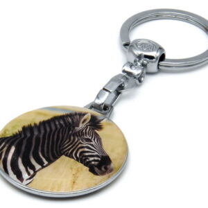 Breloc Metalic-Epoxy Zebra
