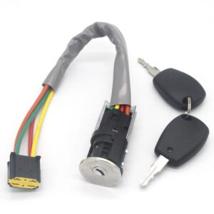 Contact pornire + 2 chei Dacia Logan I, Sandero I, 2004-2009, 487004353R, Compatibil