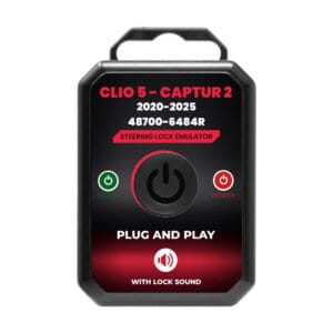 Emulator Blocator volan, Renault Clio 5, Captur 2, 2020-2025, cu sunet