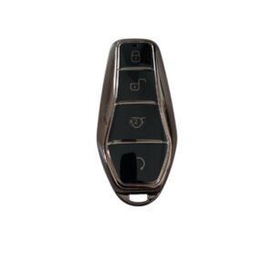 Husa Cheie Compatibila cu Byd Sealion 7, Seal, Dolphin, 4 butoane, Smartkey, Tpu, Gri